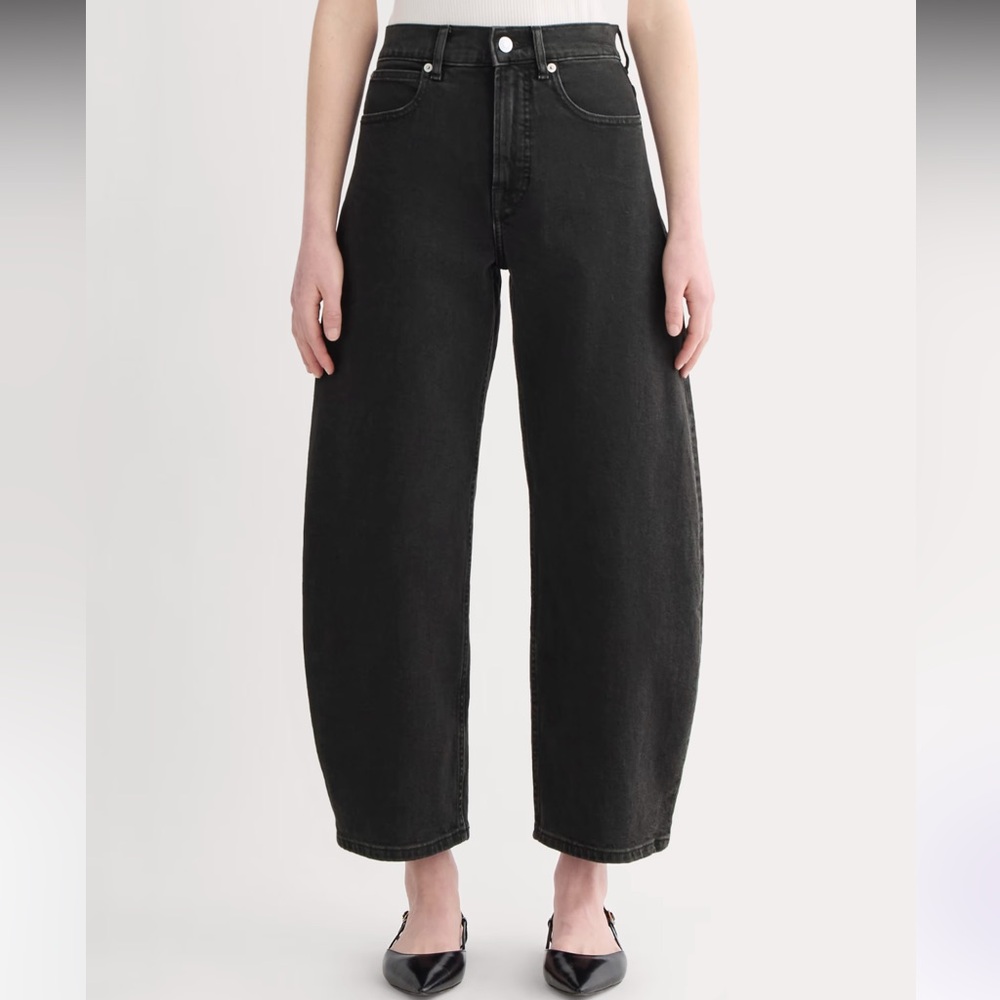 Everlane The Way-High Curve Jean, Washed Black